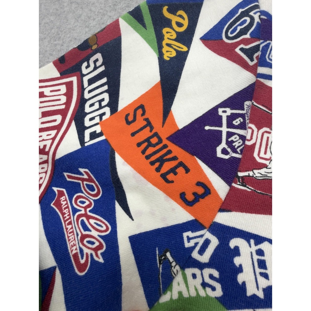 Polo Ralph Lauren Sweatshirt Mens XS Multicolor Pennant Fleece Pullover Logo - Picture 10 of 15